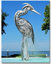 Ferran Park Metal Bird Sculpture